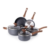 Nuovva 8-Piece Non-Stick Pots & Pans Set, Induction, PFOS/PFOA Free