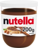 Nutella Hazelnut Chocolate Spread with Hazelnut, Pancakes, Breakfast, Snacks, Unique Recipe for a Smooth Texture and an Unmistakable Taste, 1x 200g Jar
