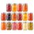 NutriChef Glass Jars With Lids 16 Pack 450 ml Mason Jars, Thick Glass Leakproof Storage