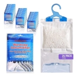 Nyxi Set of 24 Hanging Interior Wardrobe Dehumidifier – 230g Each Bag