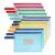 OFFCUP A5 Plastic Zipper Wallets with Label Pocket, 10pcs