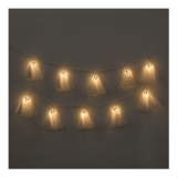 OHS 10 Pack Halloween Ghost String Lights – White