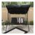 OHS 3 Seater Swing Bench with Canopy – Black