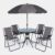 OHS 6-Piece Patio Set – Charcoal