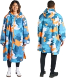OHS Adults Drying Robe, Gifts for Mum Outdoor Waterproof Changing Robe Womens Jacket Comfy Sherpa Privacy Robes for Women Men, Stay Dry Swimming Camping Drying Robes – S/M, L/XL