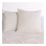 OHS Arches Embossed Quilted Cushion Covers – Cream