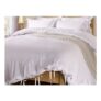 OHS Bow Tie Plain Dye Duvet Set, White – Single