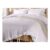 OHS Bow Tie Plain Dye Duvet Set, White – Single