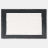 OHS Contrast Border Reversible OUTDOOR RUG – Black/Cream – 120 x 170cm
