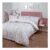 OHS Dalmatian Spots Print Duvet Cover Set – Blush/Grey