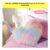 OHS Fluffy Tie Dye Heart Shaped Filled Cushion – Multi