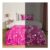 OHS Heart Printed Glow in the Dark Duvet Set – Double, Pink