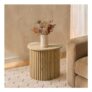 OHS Irregular Oval Madison Side Table – Light Wood Other Colours Available