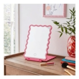 OHS LED Scallop Travel Mirror – Hot Pink