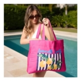 OHS Limoncello Spritz Slogan Beach Bag & Pouch – Pink