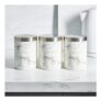 OHS Marble Tea Coffee Sugar Canisters Set of 3