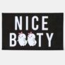 OHS Nice Booty Slogan Halloween Bath Mat – Monochrome