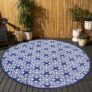OHS Outdoor Round Rug Tile Print, Waterproof & Foldable Large Circle Rug Blue-170cm – Sold & Shipped by OnlineHomeShop
