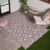 OHS Outdoor Rugs for Garden Tile Print, Weather Waterproof Reversible Garden Rug Foldable Outdoor Carpet Non Slip