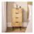 OHS Ribbed 4-Drawer Unit – Light Wood