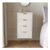OHS Ribbed 4-Drawer Unit – White