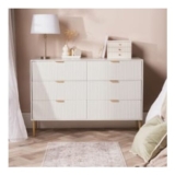 OHS Ribbed 6-Drawer Unit – White