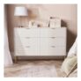 OHS Ribbed 6-Drawer Unit – White