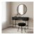 OHS Ribbed Dressing Table – Black