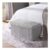 OHS Ribbed Foldable Rectangle Storage Ottoman – Grey