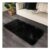 OHS Soft Fluffy Floor Rug – Black