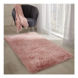 OHS Soft Fluffy Floor Rug – Blush Pink