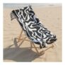 OHS Swirl Print Beach Towel – Black