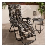 OHS Zebra Print Gravity Chair Cushion – Monochrome