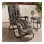 OHS Zebra Print Gravity Chair Cushion – Monochrome