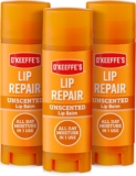 OKeeffes Lip Repair Unscented Lip Balm 4.2g (Pack of 3) White