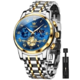 OLEVS Men Watch Chronograph Stainless Steel Quartz Business Dress Luminous – Sold by Tengniu / FBA