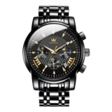 OLEVS Mens Watches Luxury Stainless Steel Quartz Watch for Men Waterproof