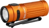 OLIGHT Baton4 Pocket EDC Torch Rechargeable, Black 1300 Lumens, 170M Throw, Extended Runtime, IPX8 Waterproof