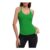 OOHOKAY Womens Sleeveless Halter Tank Top, Cotton Rib, Green