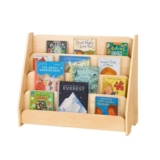 OOOK 4-Tier Kids Front-Facing Wooden Bookshelf