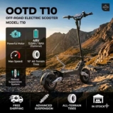 OOTD T10 E-Scooter 48V 13.5/18Ah LED Display Electric Scooter 11-inch Tire with code PayPal discount – Top UK Electric Scooter Store