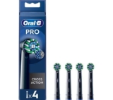 ORAL-B Pro Cross Action Replacement Toothbrush Head Pack of 4, Black – Free C&C