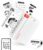 ORGBRO X3 Sticker Printer Mini Bluetooth Thermal Portable Label Maker Sticker Maker with 1 Roll Thermal Paper, Suitable for Study Notes Photos, 300DPI Compatible with Phone