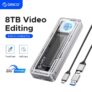 ORICO 40Gbps USB4 M.2 SSD Enclosure (upto 8TB compatible) with with Cooling Fan PCIe4.0 NVME (Welcome/New user deal) Orico Flagship Store
