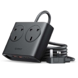 ORICO PD 20W 1.6m Extension Lead with USB Slots, 2 Way Extension Socket with 2 USB C and 2 USB A Prime Only Orico Official / FBA