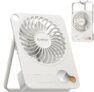 ORICO USB Desk Fan, 3-Speed Adjustable Small Fan, 180 Foldable with LED Display, Quick Release Grille, Quiet Cooling Portable Personal Fan for Table, Sleeping, Office, Bedroom & Travel – NO BATTERY