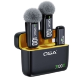 OSA Lavalier Microphone x2 with Charging Case, Clip on Lapel Lavalier, HD – Sold by Easy-Life Direct FBA
