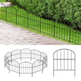 OUSHENG Small Decorative Garden Fence, 10ft (L) x 16.5in (H)