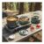 OUTSUNNY Camping Cookware Set for 2-3 People