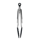 OXO Good Grips 22.8 cm Tongs with Silicone Heads, Black